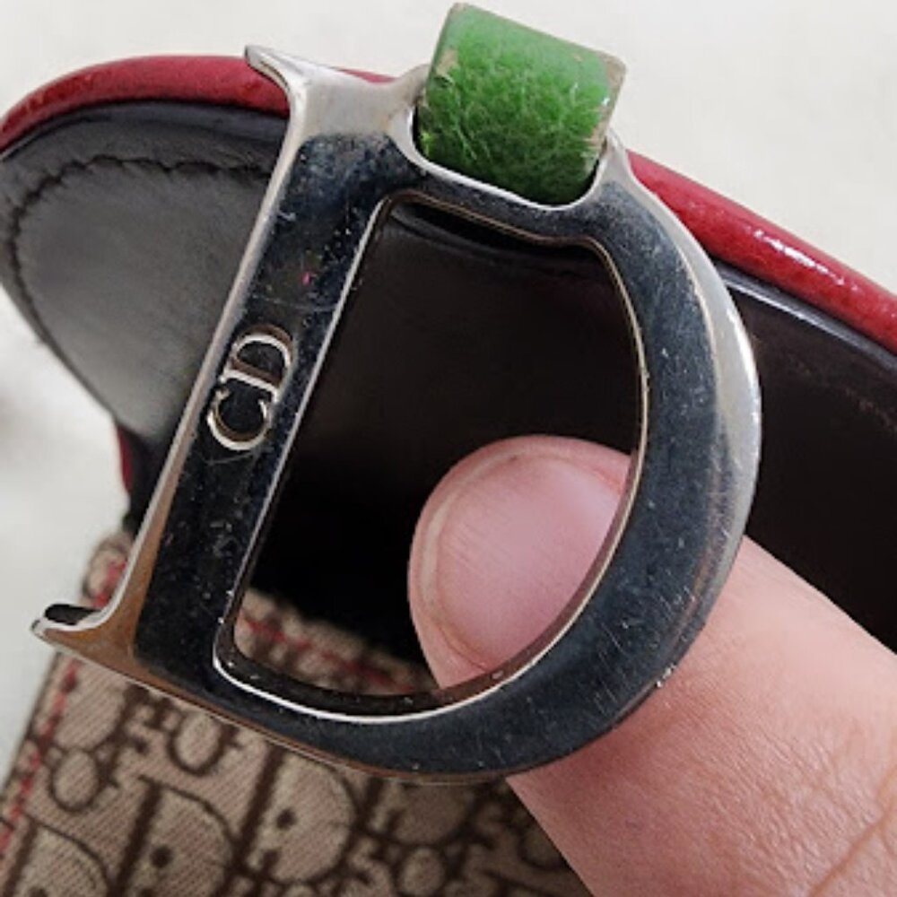 Christian Dior Trotter Canvas Rasta Saddle Wallet. Unique! - Picture 8 of 15